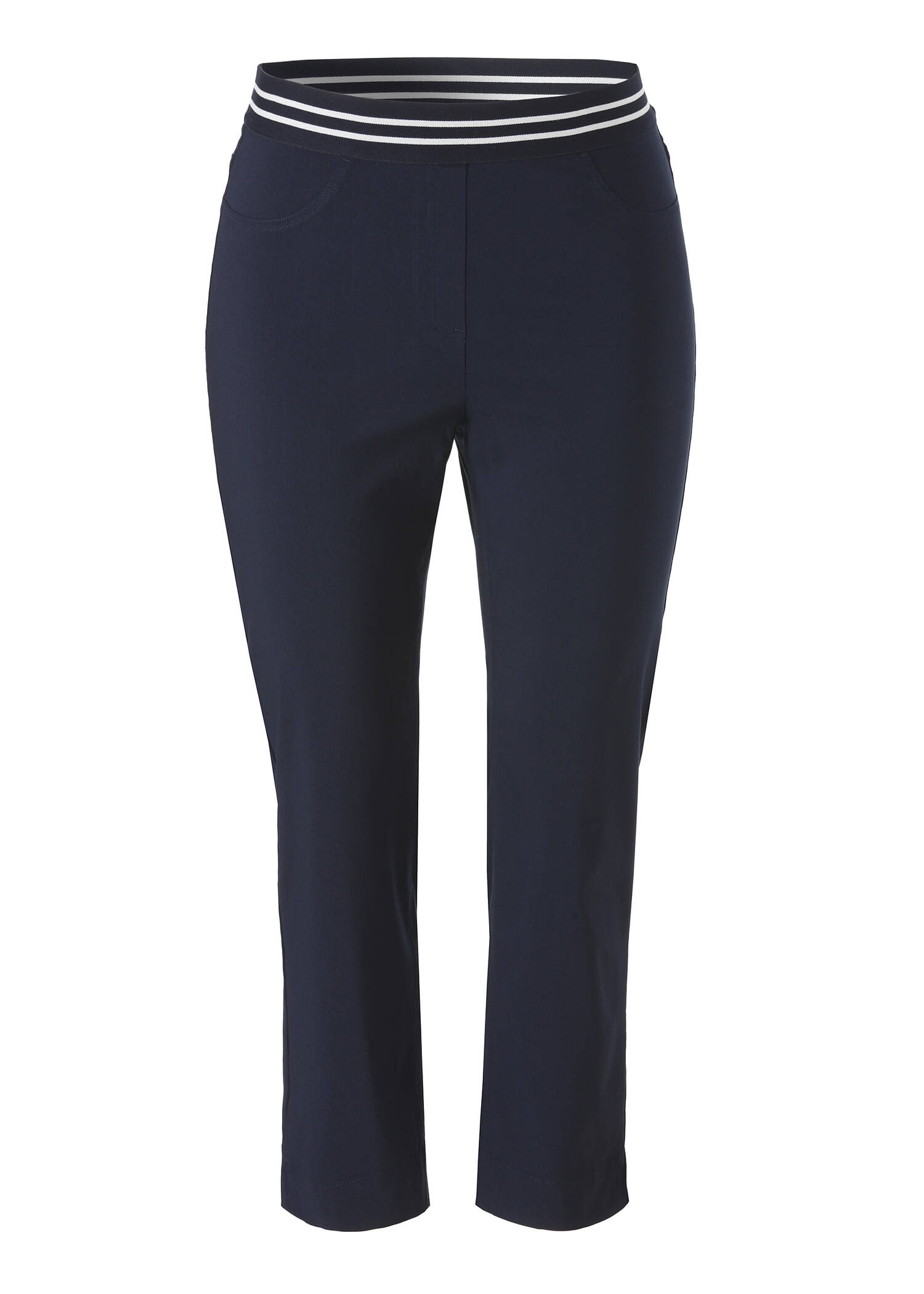 Feine Stretchhose, knöchellang / 