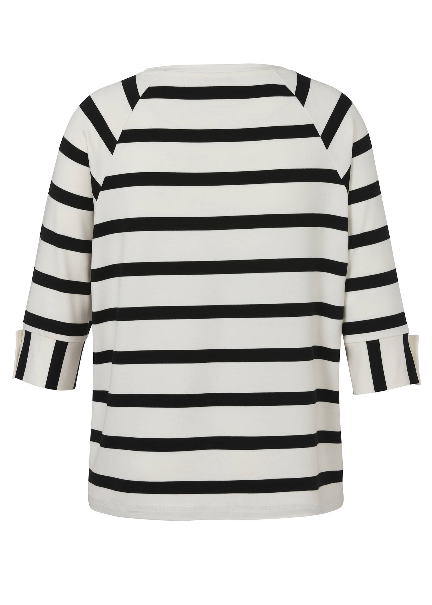 3/4-Arm Sweatshirt mit Streifen / 