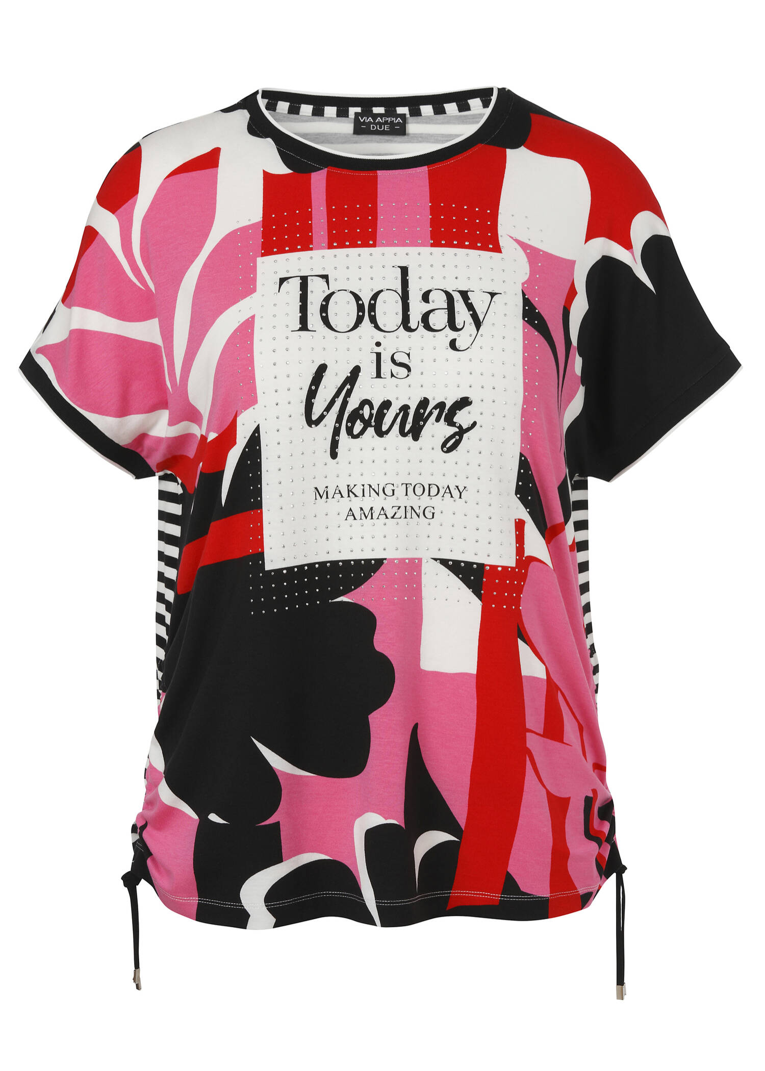 Jersey Shirt mit Mustermix / 