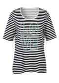 Fröhliches Ringelshirt in Marine / Ecru / 