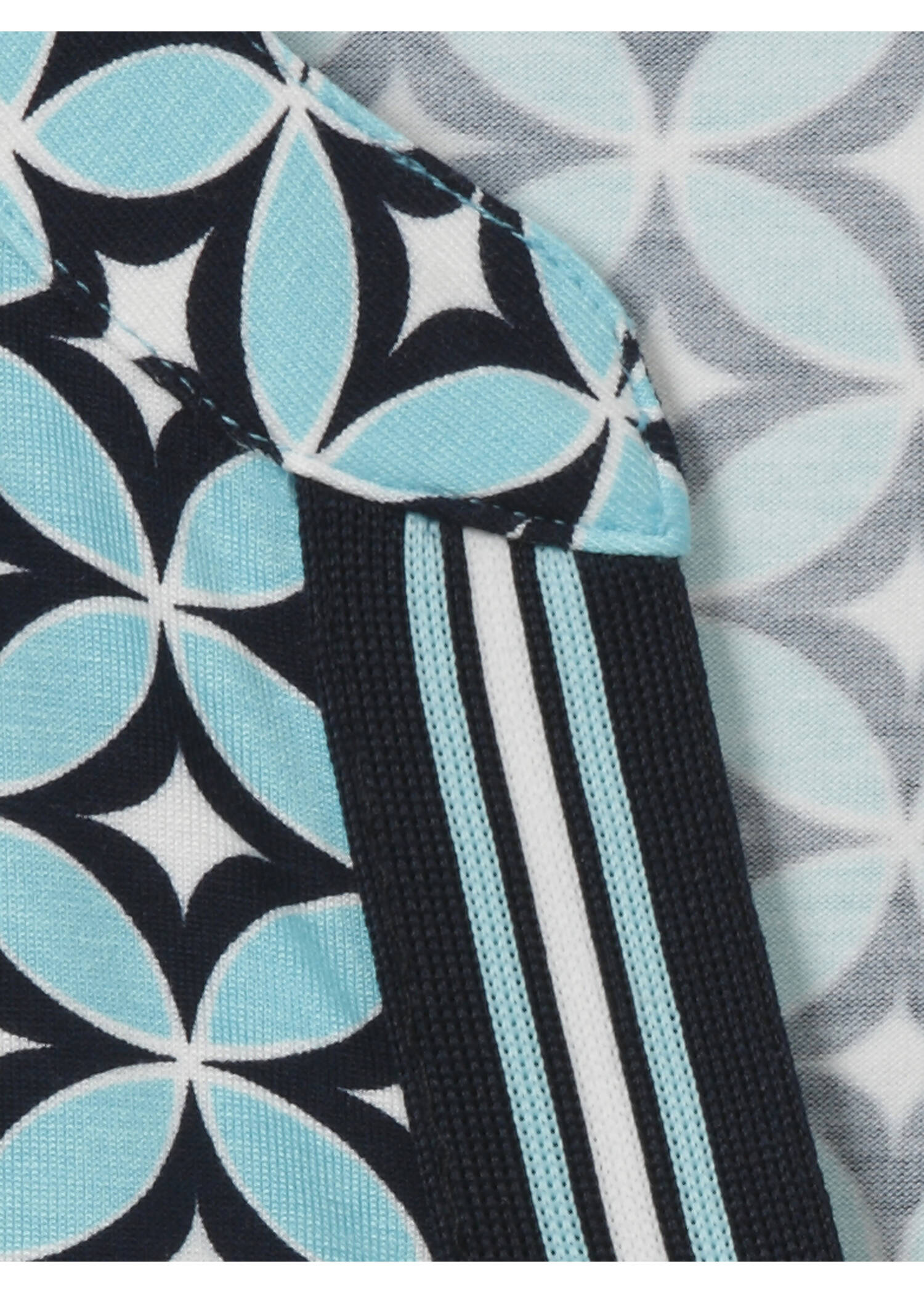 Edles Print-Shirt mit Gummizug-Saum / 