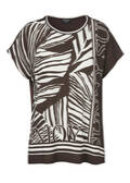 Viskose-Jersey Shirt mit Front-Print / 
