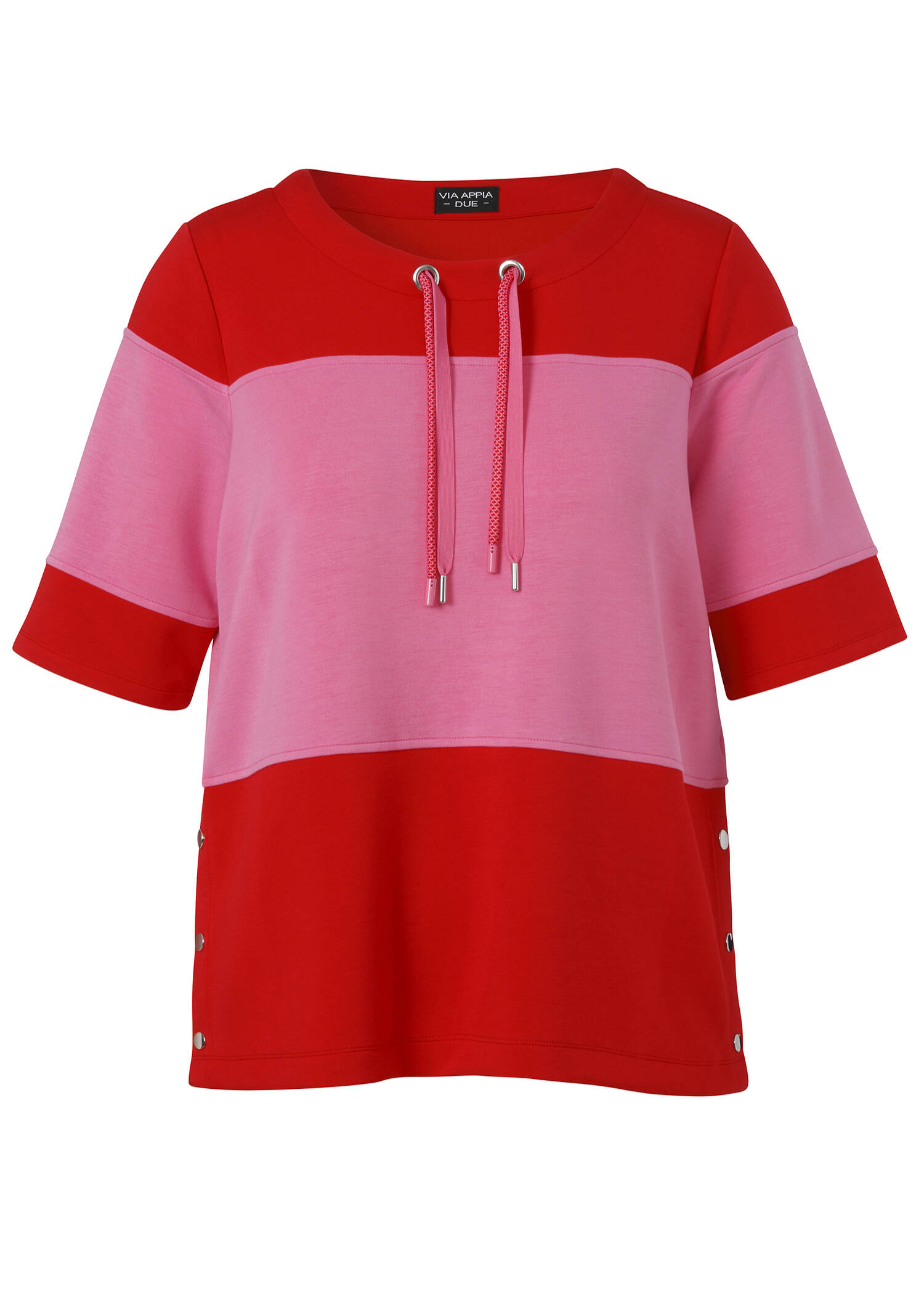 Halbarm-Sweatshirt Bicolor / 