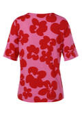 Viskose-Jersey Shirt mit Blumenmuster / 