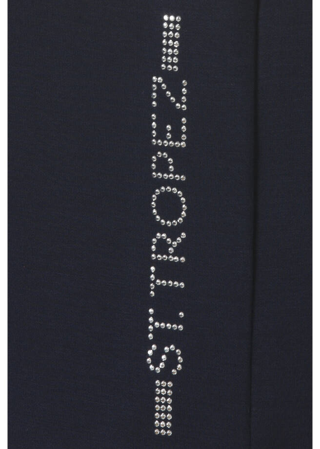 Scuba-Halbarm-Sweatjacke mit Kapuze Marine / Ecru / 