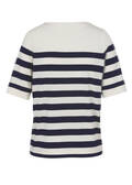Gestreiftes T-Shirt Ecru / Marine / 