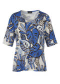 Edles Viskose-Jersey Shirt mit Allover-Print / 