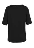 T-Shirt Uni mit tonigem Front-Motiv / 
