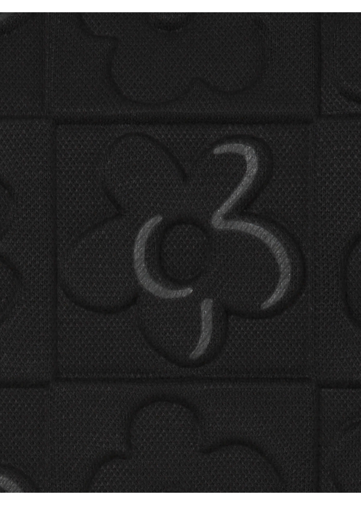 T-Shirt Uni mit tonigem Front-Motiv / 