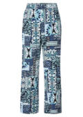 Luftige 7/8 Viskose-Schlupfhose mit Print / 