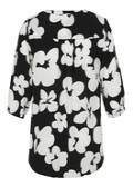 3/4-Arm Viskose-Tunika mit Blumenmuster / 