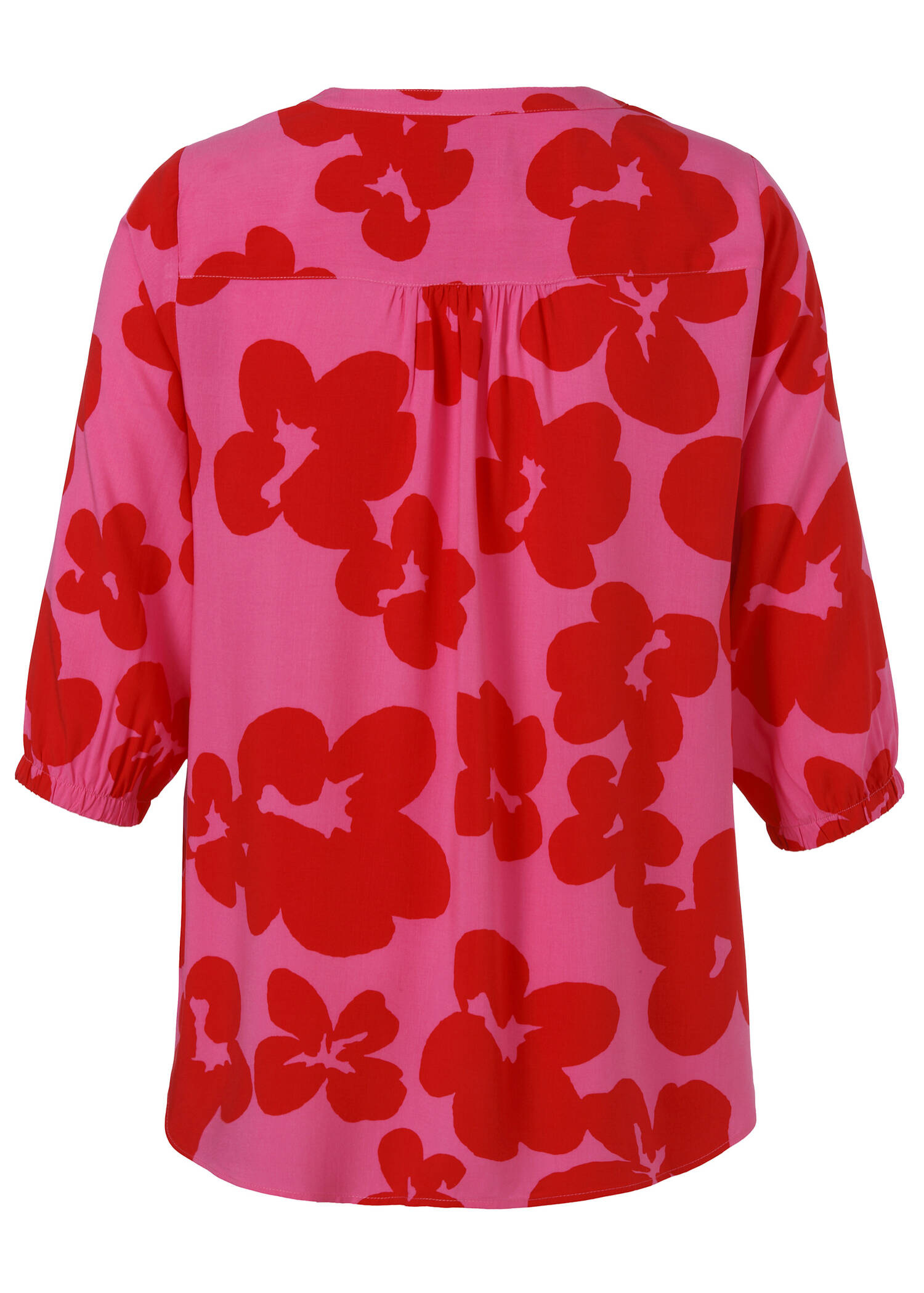 3/4-Arm Viskose-Tunika mit Blumenmuster / 