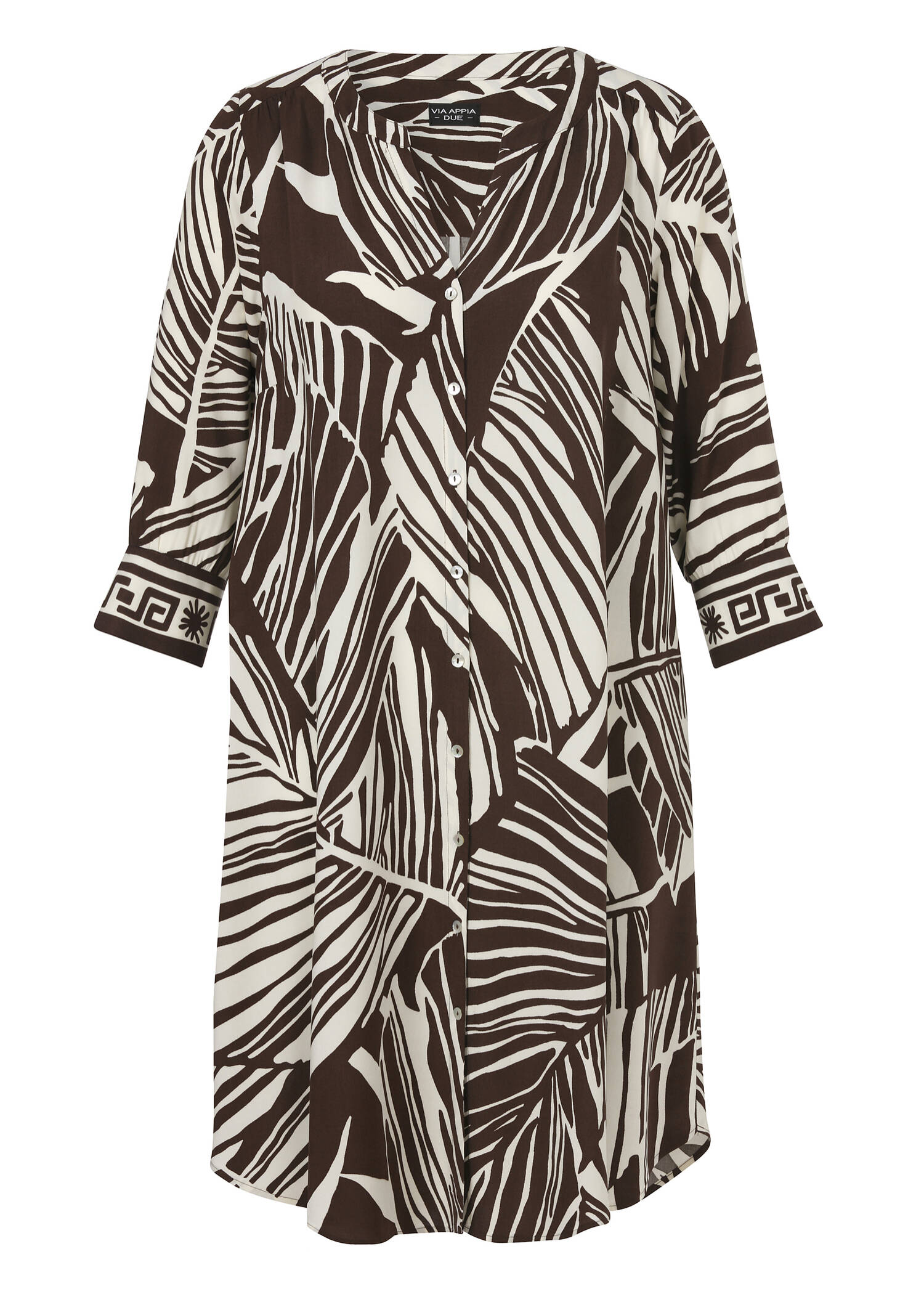 Luftiges 3/4-Arm-Viskosekleid / 