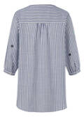 Zarte Baumwoll-Tunika mit Längsstreifen / 