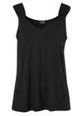 Leichtes V-Top Schwarz /