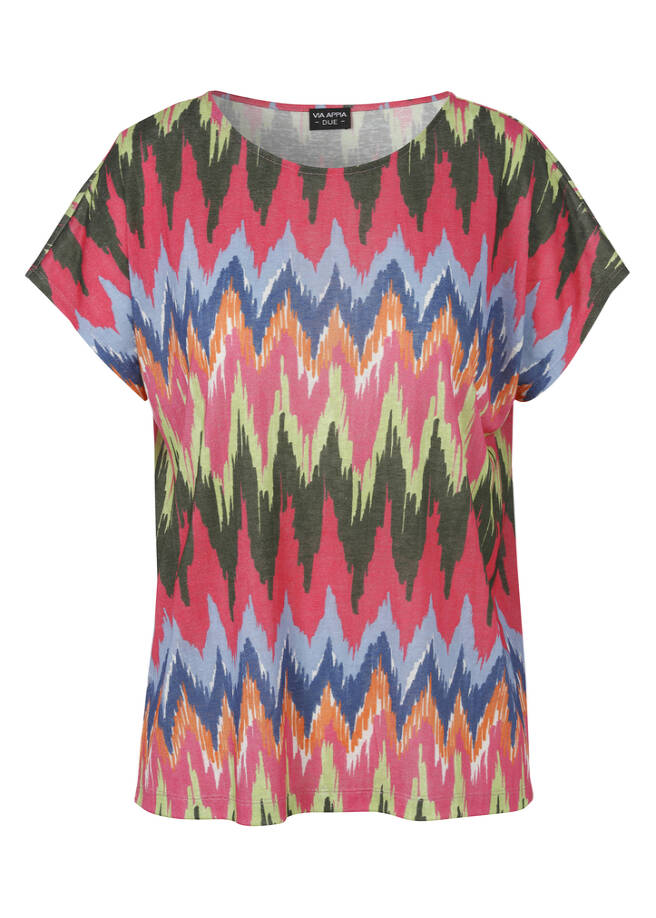 Print-Shirt Multicolor flamingo multicolor Frontansicht