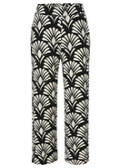 Chice Bicolor 7/8-Print-Hose mit weiten Beinen / 