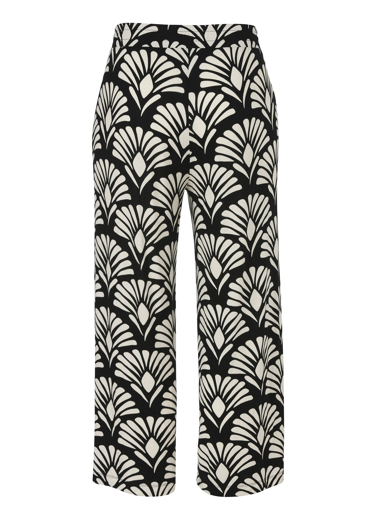 Chice Bicolor 7/8-Print-Hose mit weiten Beinen / 