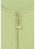 Sommerliche Halbarm-Sweatjacke mit Zipper /