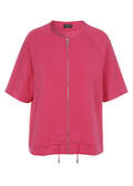 Sommerliche Halbarm-Sweatjacke mit Zipper /