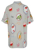 Sommerliche Halbarm-Print-Bluse aus softer Baumwolle / 