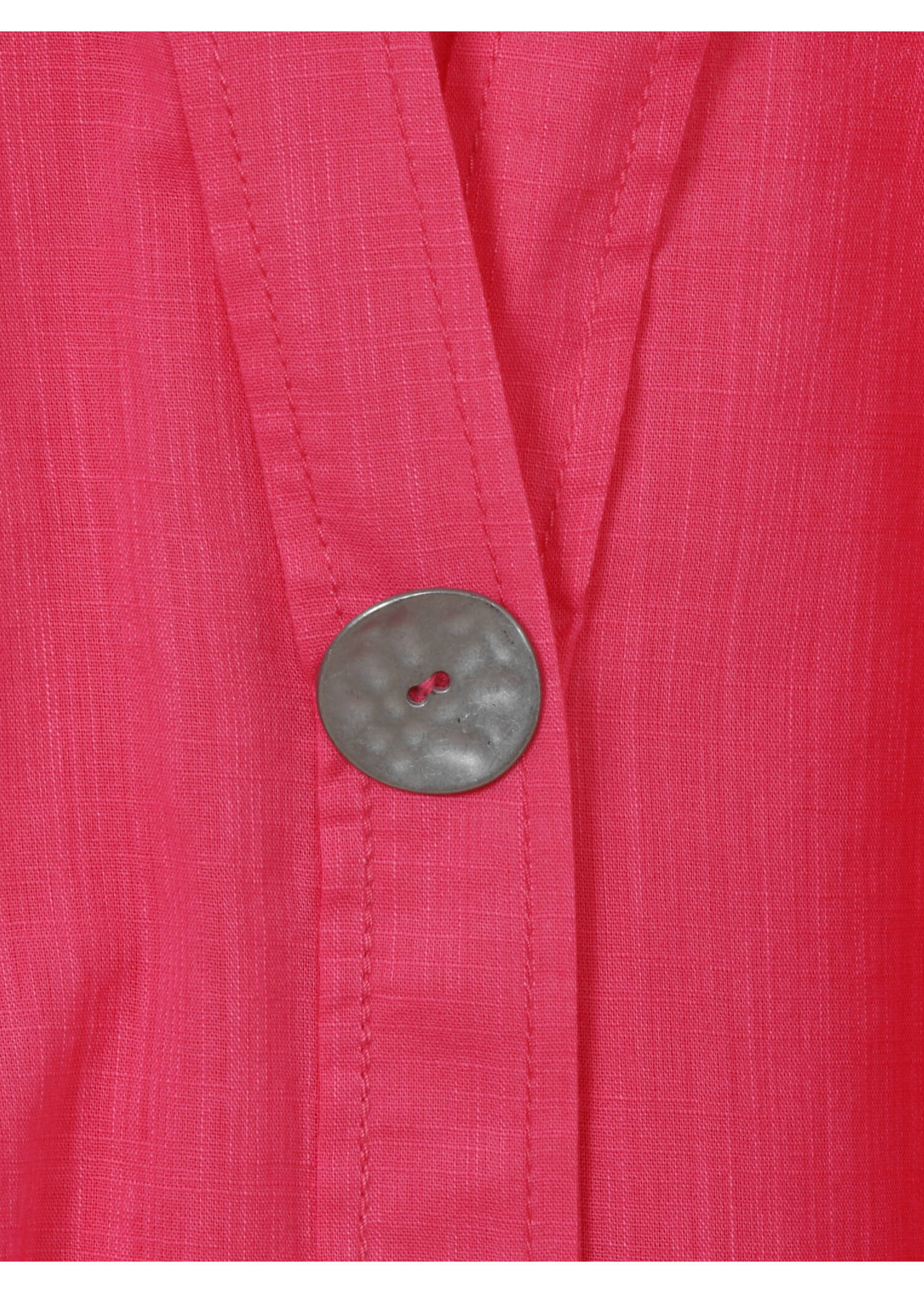 Luftiges Sommerkleid aus Baumwolle in Trendfarbe Flamingo / 