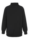 Stehkragen-Sweatshirt mit geschmückten Ärmeln /