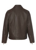 Chice Bikerjacke in Leder-Optik "Kaffee" /