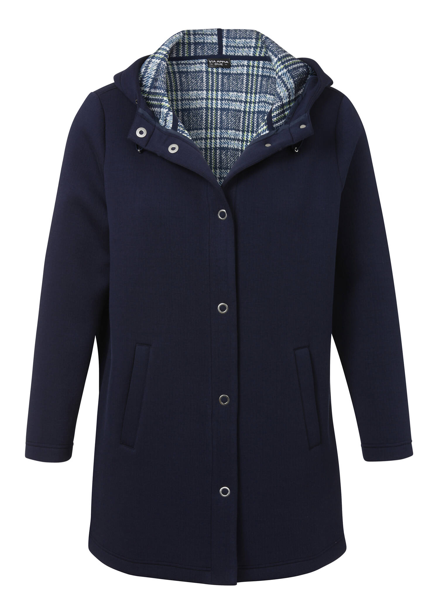 Übergangsjacke / Longjacke mit Kapuze /