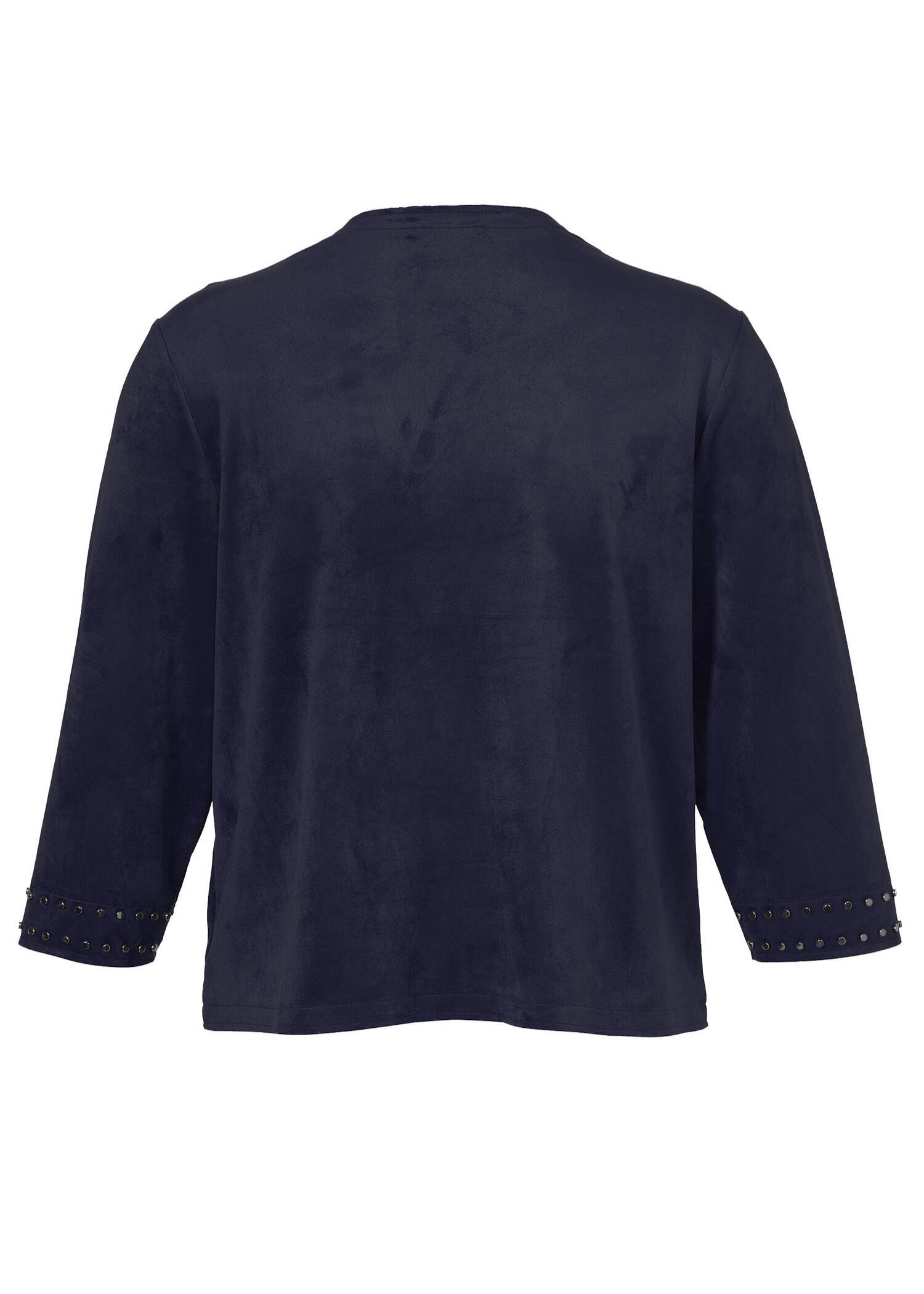 3/4-Arm Jacke im Veloursleder-Look /
