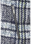 Gemusterte Jacke mit Zipper /
