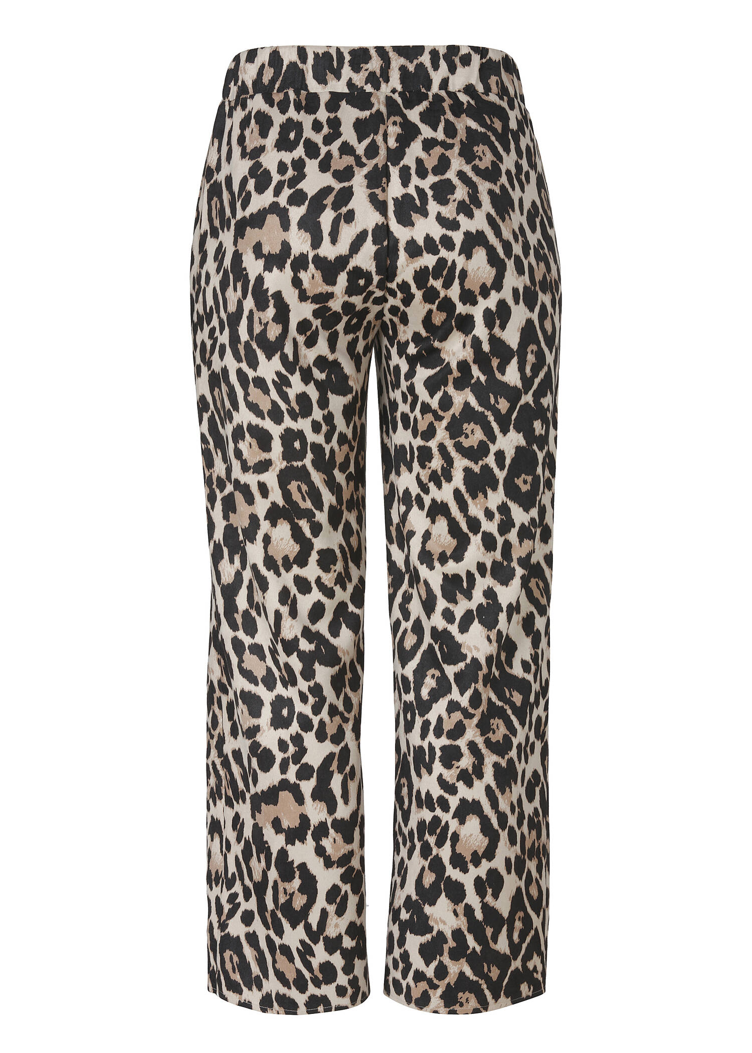 Leo-Print Schlupfhose, weite Beine /