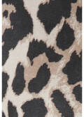 Leo-Print Schlupfhose, weite Beine /