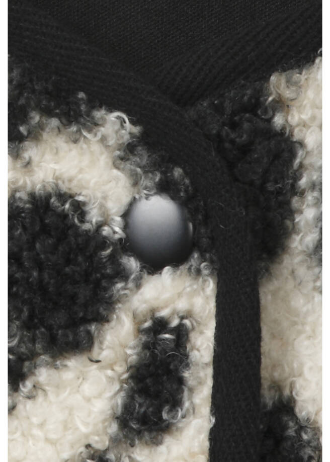 Flauschige Jacke Modern Leo /