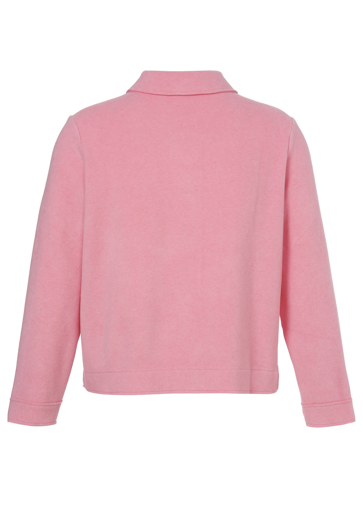 Weiche Jacke mit Kragen in Orchidee /