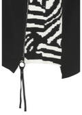 3/4-Arm Feinstrick-Pullover mit gemustertem Einsatz an der Seite /