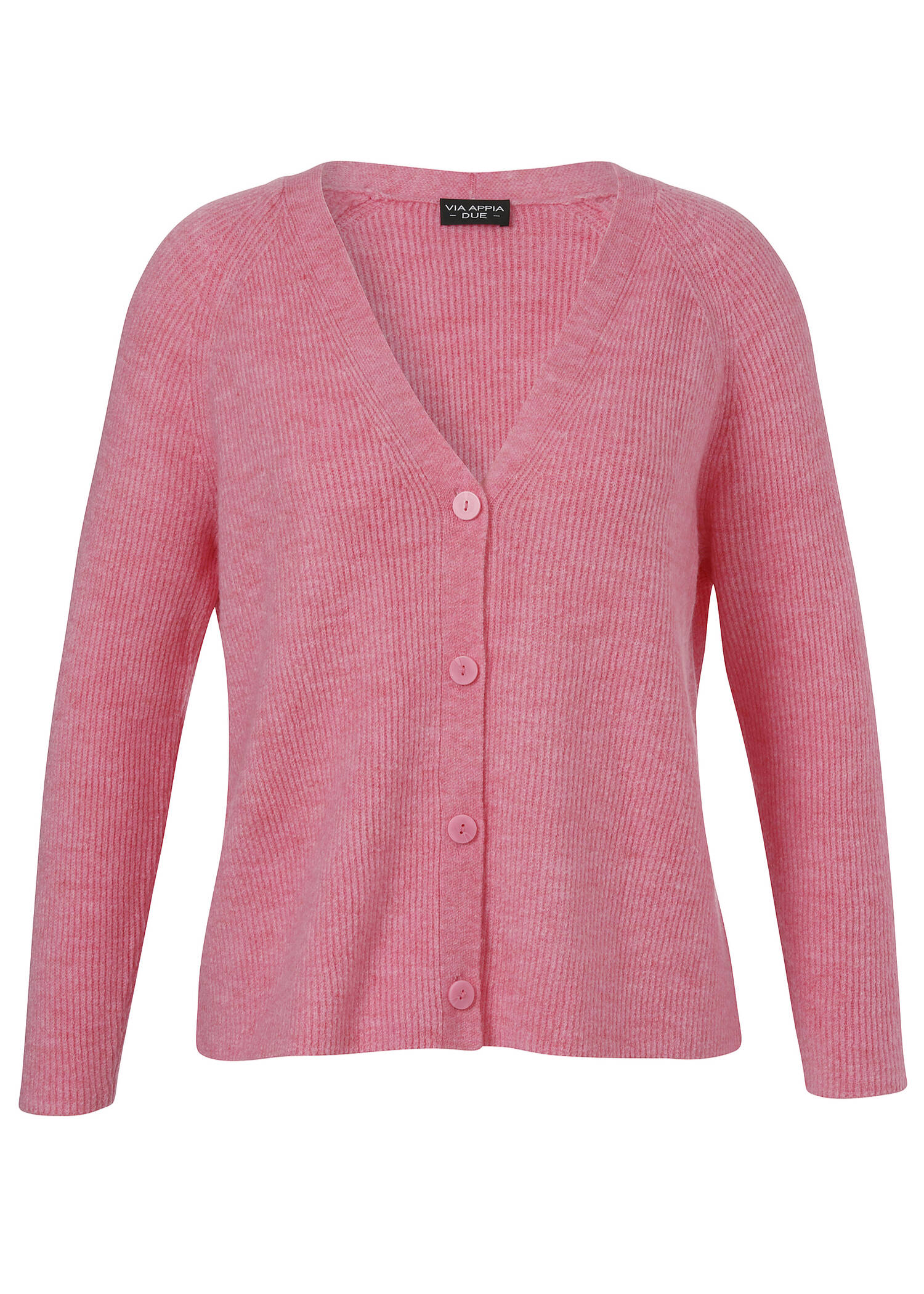Flauschige Strickjacke Orchidee / 
