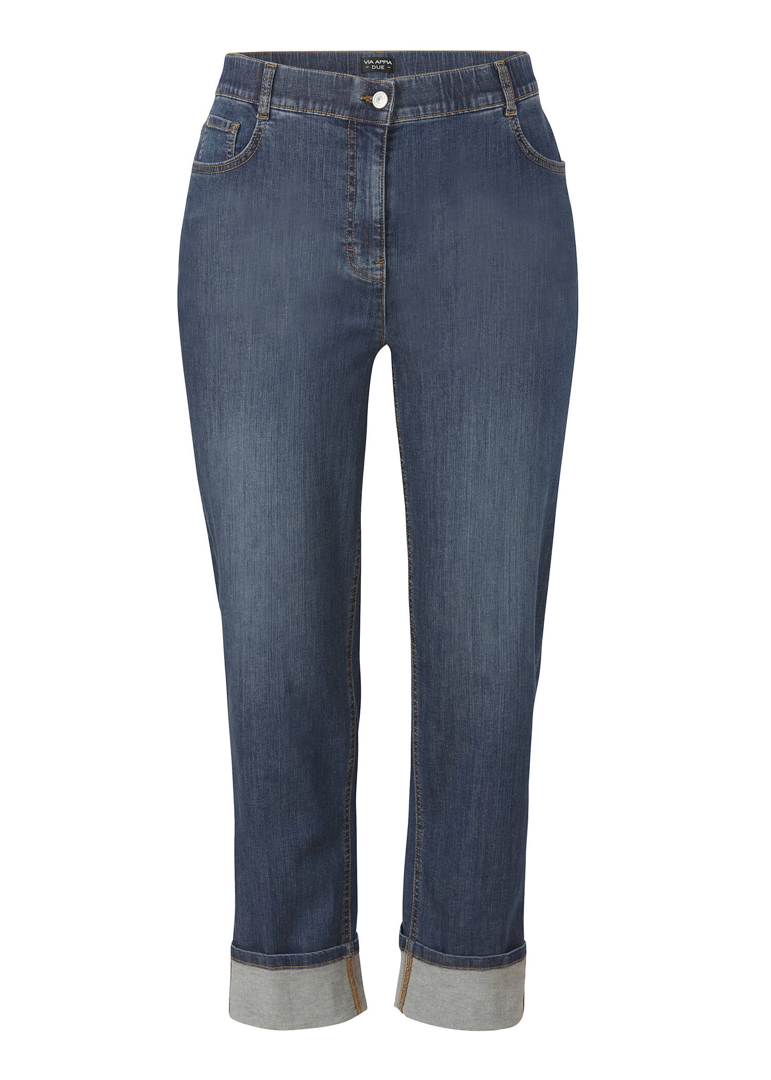 5-Pocket Power Stretch Jeans Grau Used /