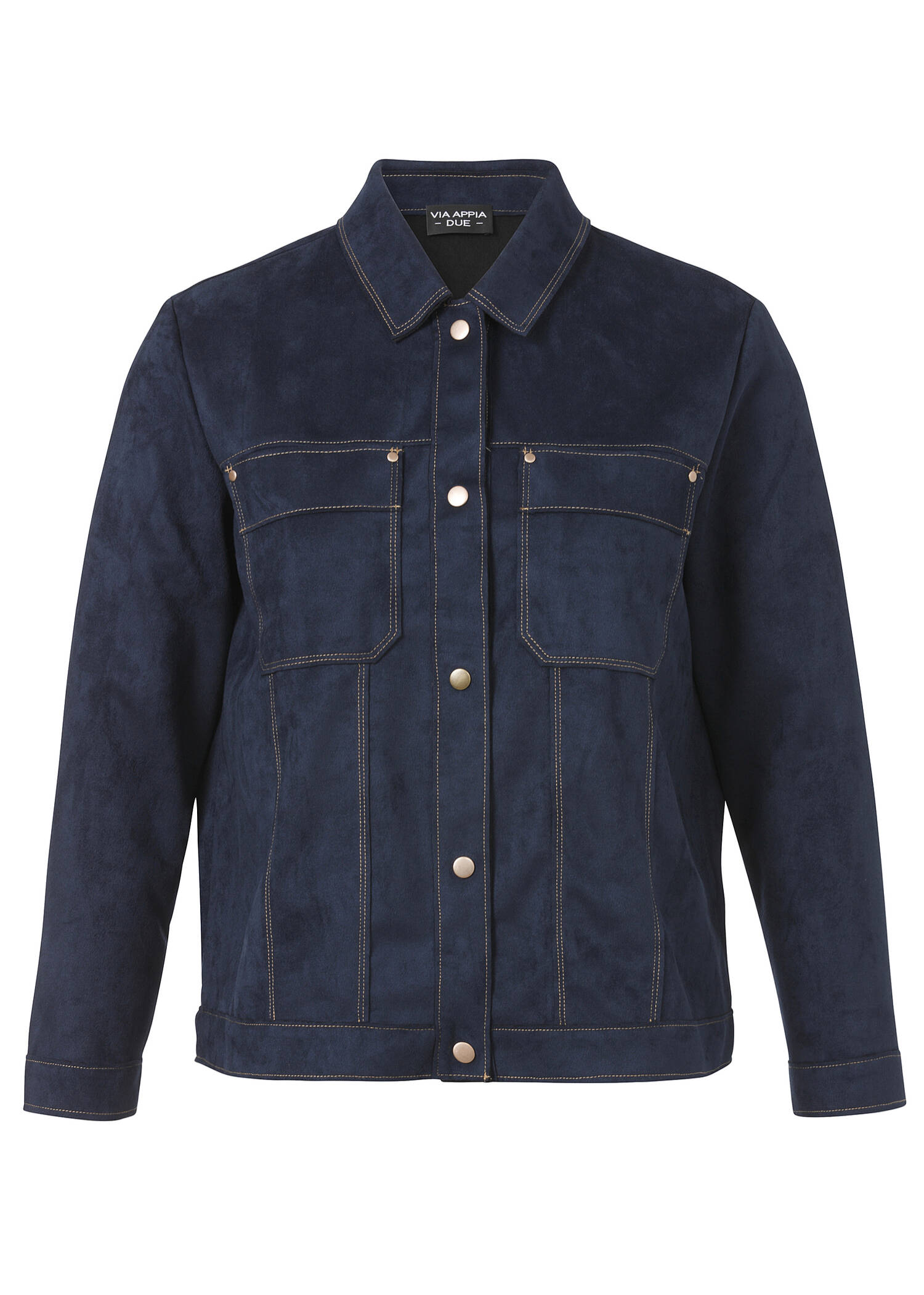 Moderne Velours-Jacke im Jeans-Style / 