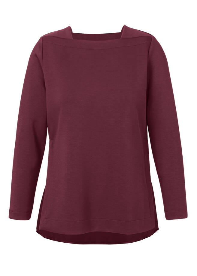 Softes Premium Sweatshirt in Bordeaux bordeaux Frontansicht
