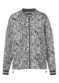Moderne Blouson-Jacke mit Snake-Print /