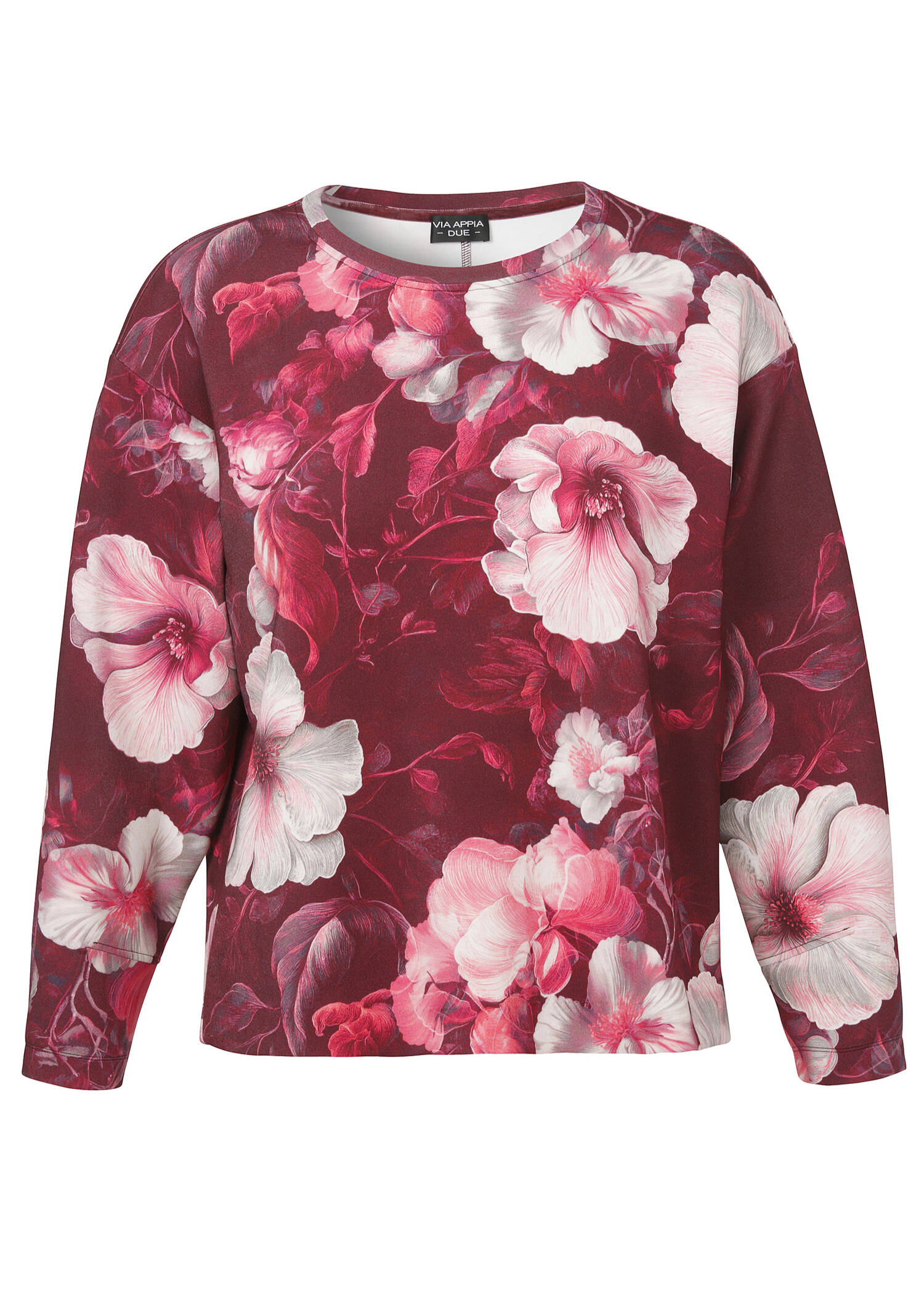 Feminines Sweatshirt mit Flower-Print /