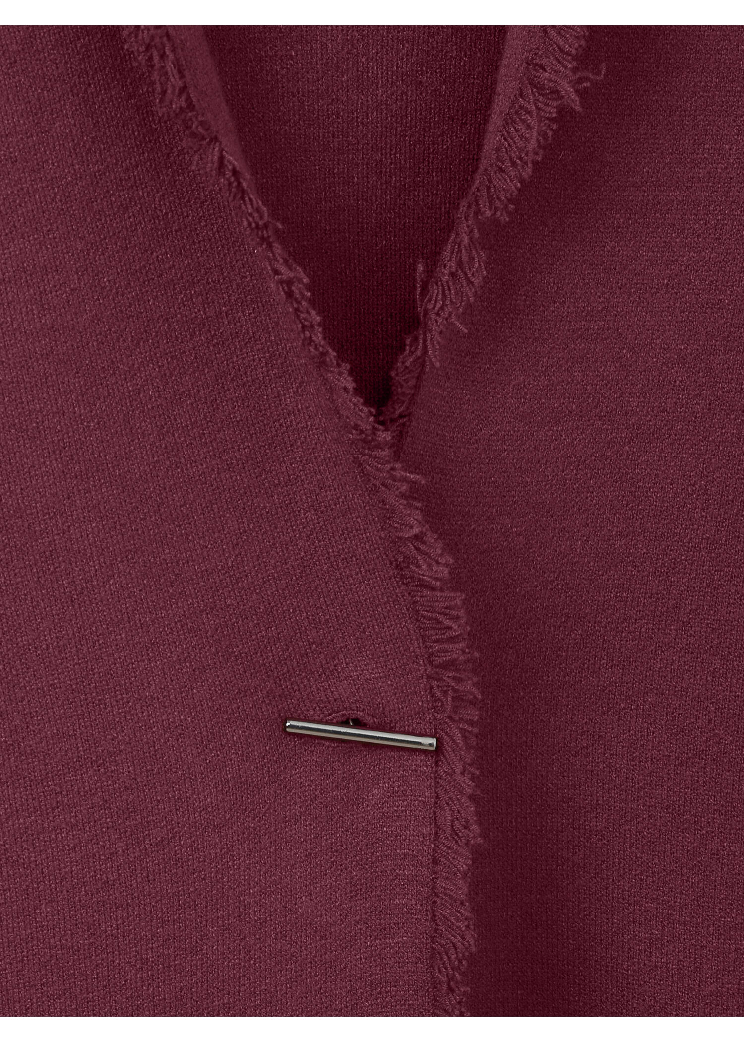 Longjacke / Strickmantel mit Schalkragen /