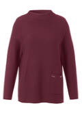 Weicher Baumwoll-Pullover mit Kelchkragen / 