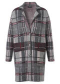 Leichte Mantel-Jacke Karomuster /