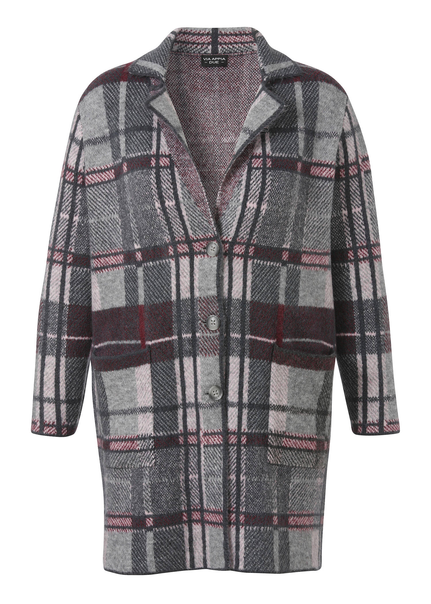 Leichte Mantel-Jacke Karomuster /