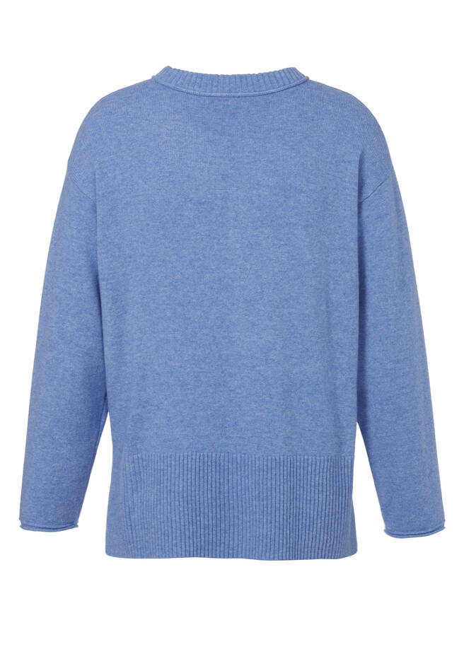 blau melange Rückansicht