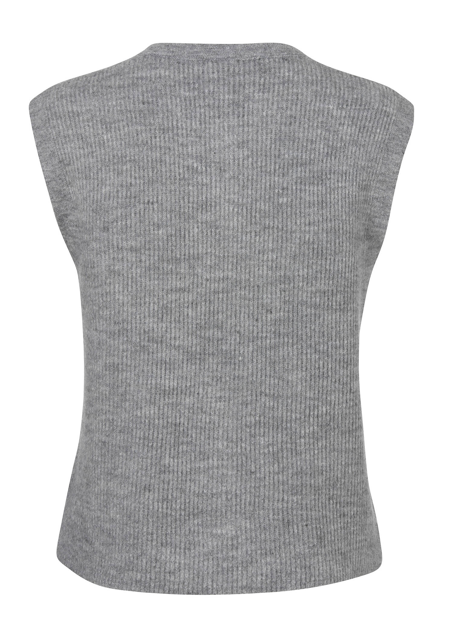 Feinstrickweste mit Rippenstruktur /