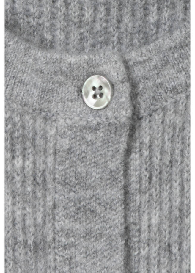 Feinstrickweste mit Rippenstruktur /