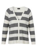 Gestreifte Feinstrickjacke /